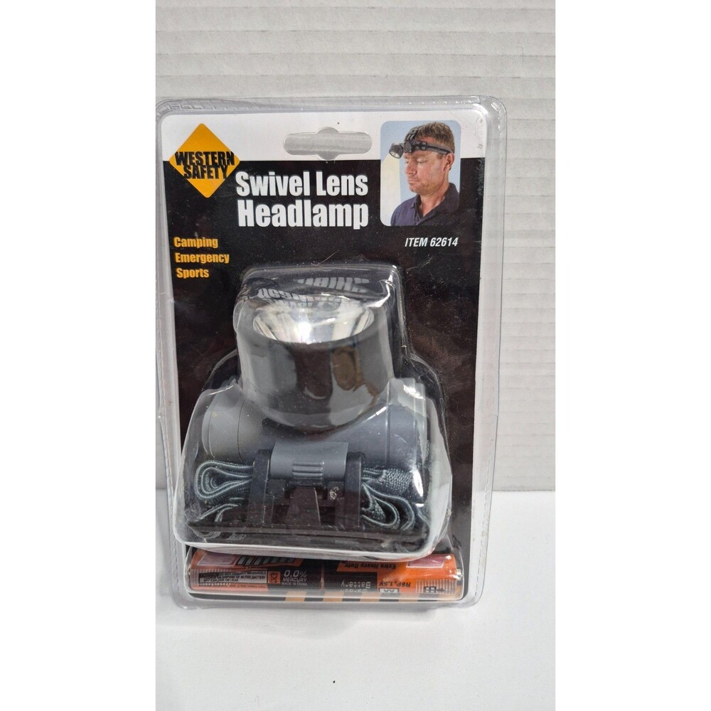 Western Safety Swivel Lens Headlamp - Waterproof LED | Camping, Emergency, Sport